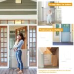 Ištraukiamieji apsauginiai varteliai kūdikiams 146 x 86 cm (Pilka)