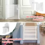 Ištraukiamieji saugos varteliai vaikams ir gyvūnėliams 146 x 86 cm (Balta)