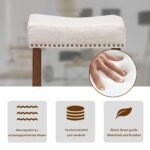 Baro kėdės su paminkštinta sėdyne ir kaučiukmedžio kojomis 2 vienetai (Smėlio)