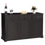 Indauja su trimis durelėmis ir stalčiais (Ruda)