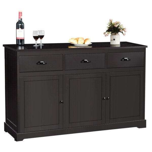 Indauja su trimis durelėmis ir stalčiais (Ruda)