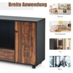 Industrinio stiliaus sukamoji laikymo spintelė su ratukais 90 x 35 x 69 5 cm (Ruda)