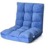 Reguliuojamas grindų krėslas su atlošu (Mėlyna)