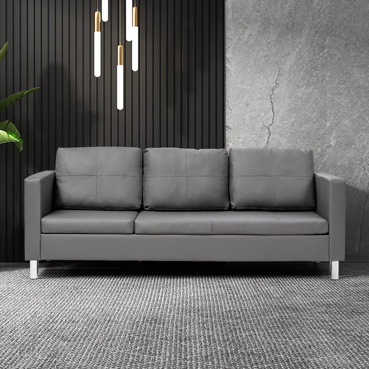 Modulinė sofa su pakoja (Pilka)