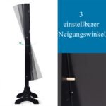 Pastatoma papuošalų spintelė su pilno ilgio veidrodžiu (Juoda)