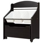 Vaikiška spintelė su ratukais ir stalčiais (Ruda)