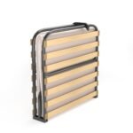 Sulankstoma lova su čiužiniu (Juoda ir balta)