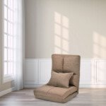 Sulenkiama paminkštinta sėdimoji kėdė (Ruda)