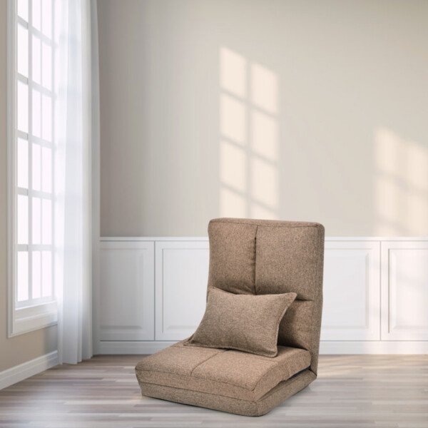 Sulenkiama paminkštinta sėdimoji kėdė (Ruda)