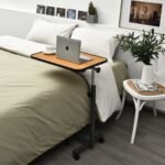 Reguliuojamo aukščio mobilus staliukas nešiojamam kompiuteriui (Natūrali)