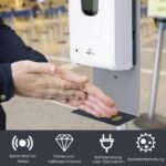 Automatinis dezinfekcijos stendas su reguliuojamu aukščiu (Sidabrinė)