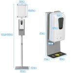 Automatinis dezinfekcijos stendas su reguliuojamu aukščiu (Sidabrinė)
