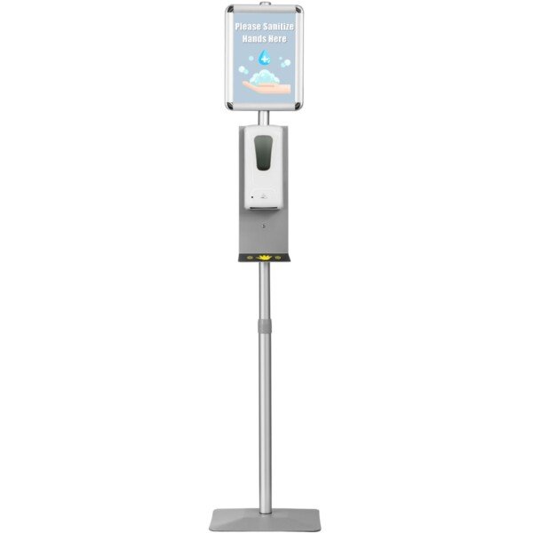 Automatinis dezinfekcijos stendas su reguliuojamu aukščiu (Sidabrinė)
