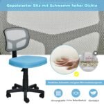 Ergonomiška biuro kėdė su reguliuojamu aukščiu (Mėlyna)