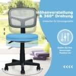 Ergonomiška biuro kėdė su reguliuojamu aukščiu (Mėlyna)