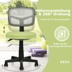 Biuro kėdė reguliuojamo aukščio ergonomiška (Žalia)