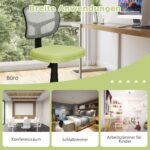 Biuro kėdė reguliuojamo aukščio ergonomiška (Žalia)