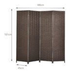 Sulankstomas pertvarų skirstytuvas 180 x 181 cm (Ruda)