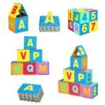 Daugiafunkcinė putplasčio dėlionė vaikams ir jogos praktikams (Spalvota)