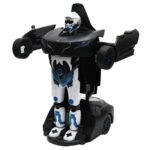 Nuotoliniu būdu valdomas transformuojamas automobilis-robotas (Juoda)