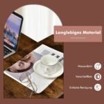 Industrinis kavos staliukas su medžio rašto stalviršiu (Ruda)