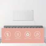 Elektrinis šildytuvas su apsauga nuo perkaitimo 92 x 62 x 1 5 cm (Balta)