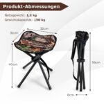 Sulankstoma lauko kėdutė su petnešėlėmis (Kamufliažinė)