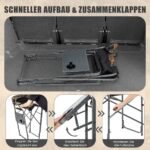 Tvirtas sulankstomas medžioklės kėdė su staleliu (Kamufliažinė)