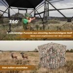 Medžioklės palapinė 2-3 žmonėms 360° permatoma (Maskuojanti)