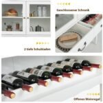 Kaimiško stiliaus virtuvės spintelė su dviem durelėmis ir dviem stalčiais (Balta)