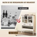 Kaimiško stiliaus virtuvės spintelė su dviem durelėmis ir dviem stalčiais (Balta)