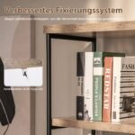 5 lygių lentyna su metaliniu rėmu (Pilka)