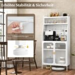 Virtuvės spintelė su lentynomis ir priedais (Balta)