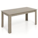 Stačiakampis valgomasis stalas 160 x 80 cm (Natūrali)