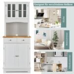 Indų spintelė su dviem stalčiais ir reguliuojamomis lentynomis (Balta)