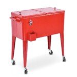 Mobilus aušintuvas su ratukais 76L (Raudona)