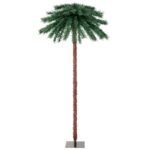 Kalėdinė dirbtinė palmė su 210 LED žibintų ir 64 šakų viršūnėmis (Žalia)