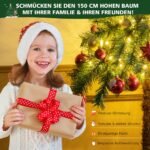 Kalėdinė palmė su LED žiburiais 150 cm (Žalia)