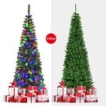 Kalėdinė eglutė su 1085 šakomis ir 350 LED žibintų 225 cm (Žalia)