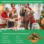 Kalėdinis kabinamas krepšys su šakomis ir LED švieselėmis (Žalia)