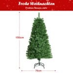 Dirbtinė eglė su šviesolaidžiu 150 cm (Žalia)