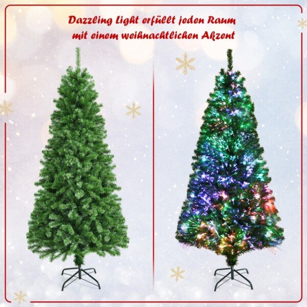 Dirbtinė kalėdinė eglė su šviesolaidžiais (Žalia)