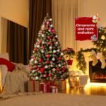 Dirbtinė Kalėdų eglutė su sniego efektu 150 cm aukščio (Žalia)