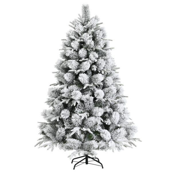 Dirbtinė Kalėdų eglutė 180 cm 610 šakų (Žalia ir balta)