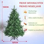 Kalėdinė eglutė 150 cm 515 šakų (Žalia)