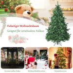 Dirbtinė Kalėdų eglė 210 cm 1279 šakos sulankstomas metalinis stovas (Žalia)