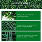 Dirbtinės tujų dalys 50x50 cm UV atsparios ilgaamžės (Žalia)