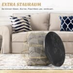 Stilingas staliukas su laikymo vieta (Auksinė)