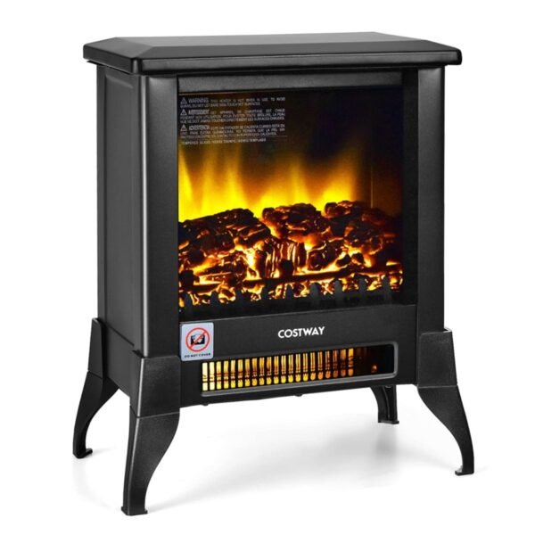 Elektrinis šildytuvas 1800W su reguliuojama temperatūra (Juoda)