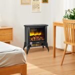 Elektrinis šildytuvas 1800W su reguliuojama temperatūra (Juoda)